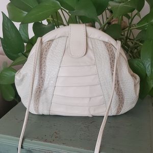 Vintage 80s Leather Crossbody Bag